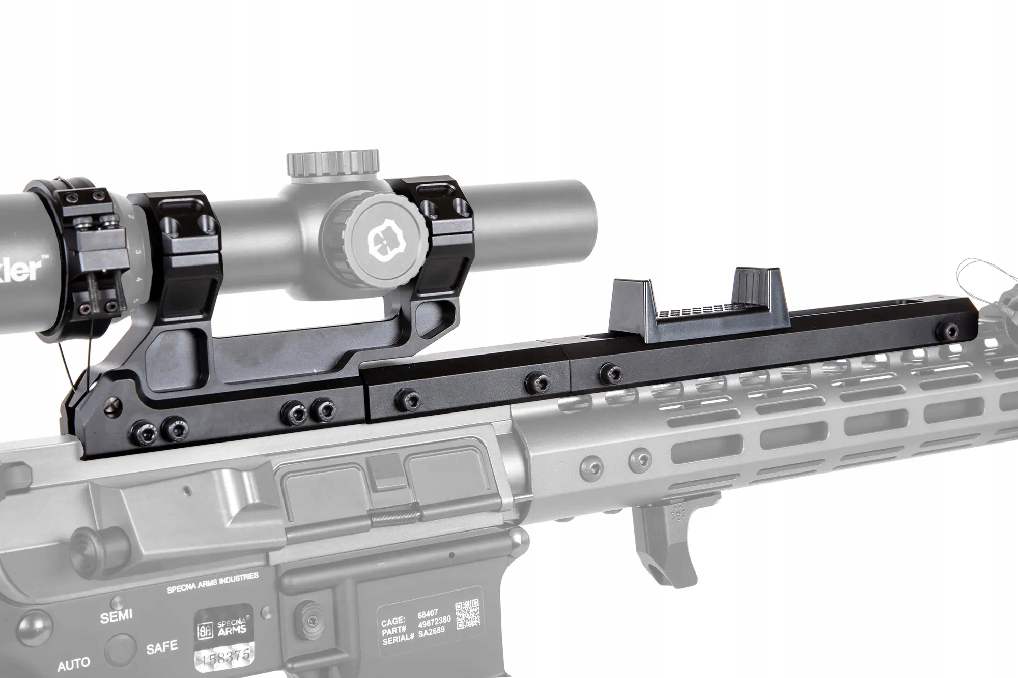 Montáž puškohledu 34 mm Specna Arms s rychlou změnou zvětšení