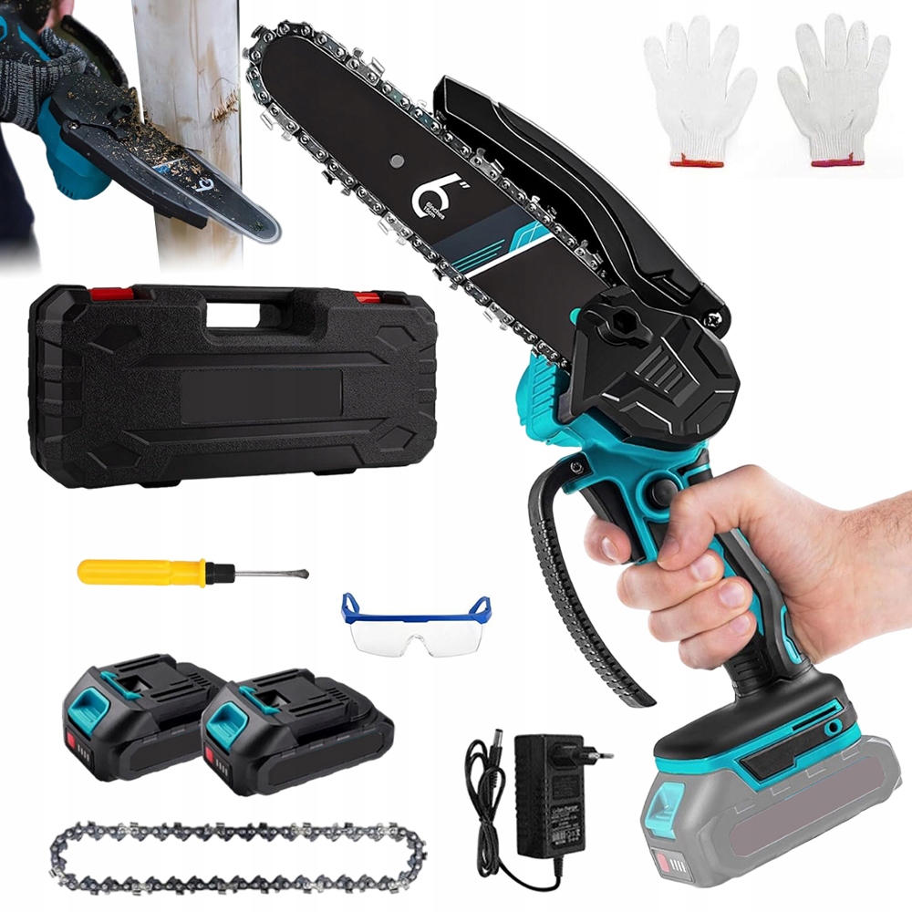 Mini Pila 6 Palců Bezkartáčový Lehký Jednoruční Motor Pro Zahradu