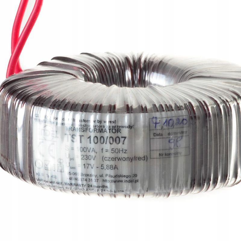 TST 100/007 17V-5,88A TRANSFORMATOR TOROIDALNY Marka Indel