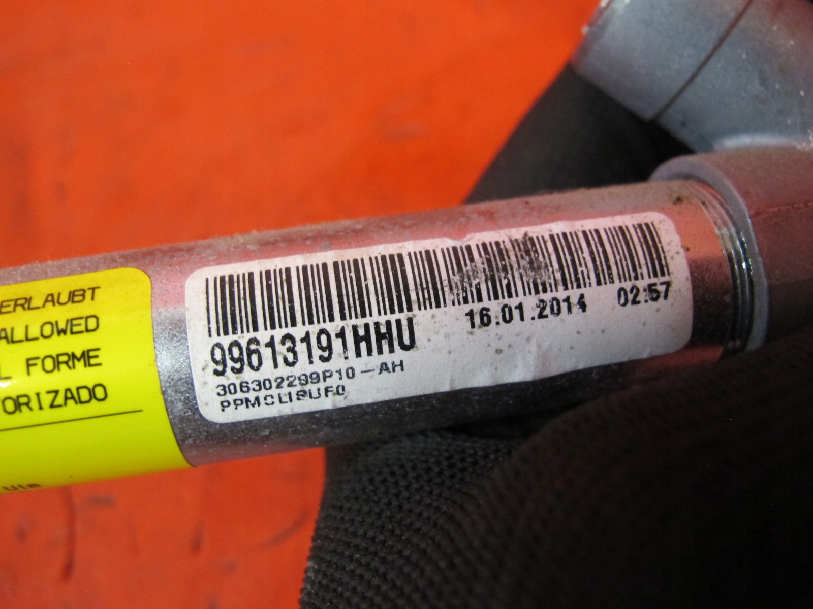 VAUXHALL OPEL INSIGNIA A tension belt safety left front adjuster switch
