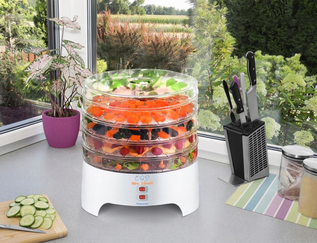 SUSZARKA DO GRZYBÓW OWOCÓW NIEWIADÓW 6 SIT 500 PRODUKOWANA W POLSCE Szerokość produktu 31 cm