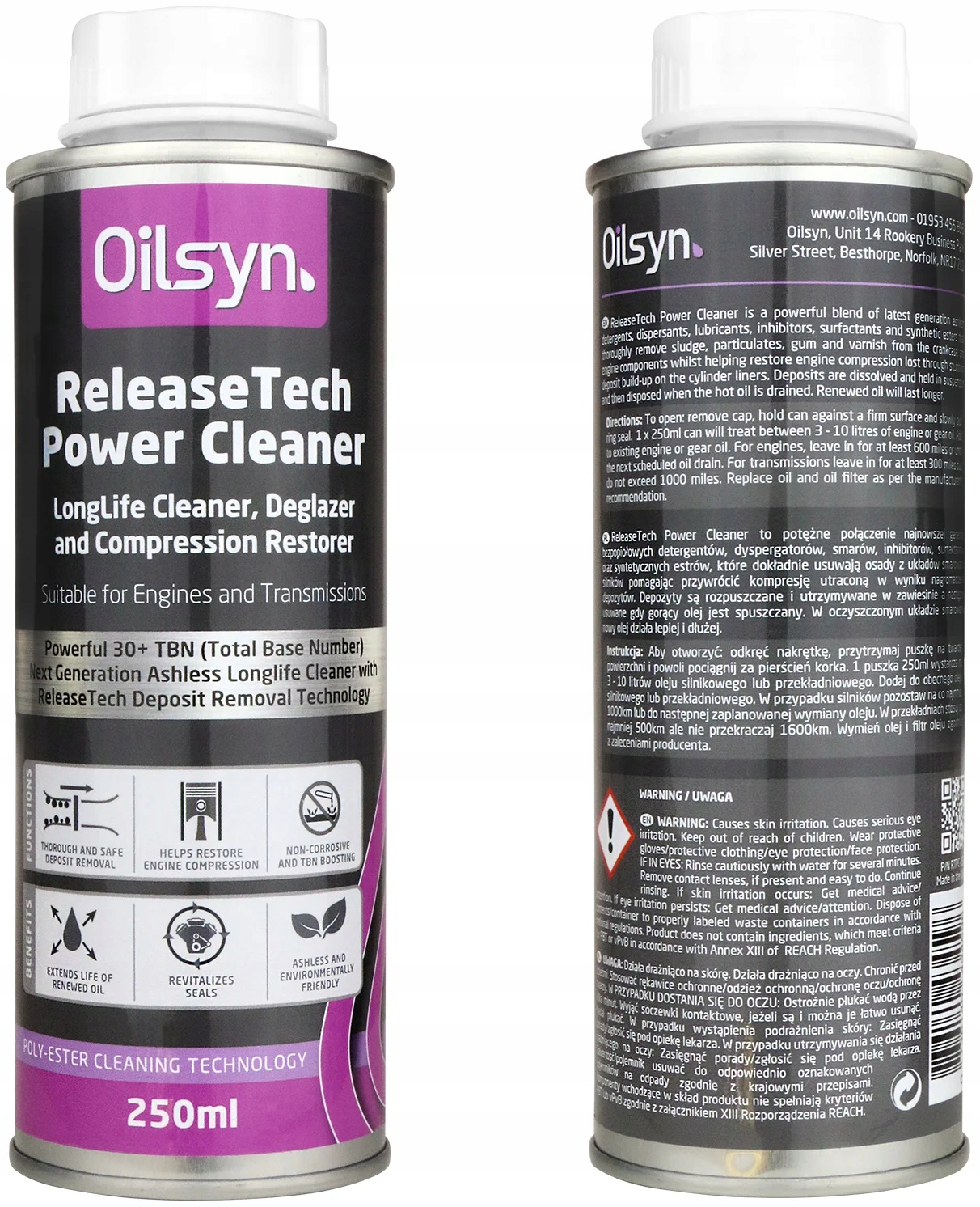 

Oilsyn ReleaseTech Power Cleaner Płukanka 250ml