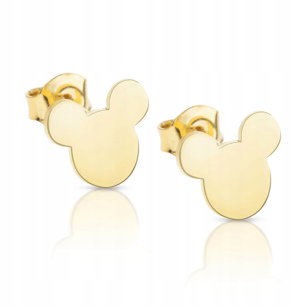 Náušnice zlaté Mickey Mouse stříbrné pozlacené 925