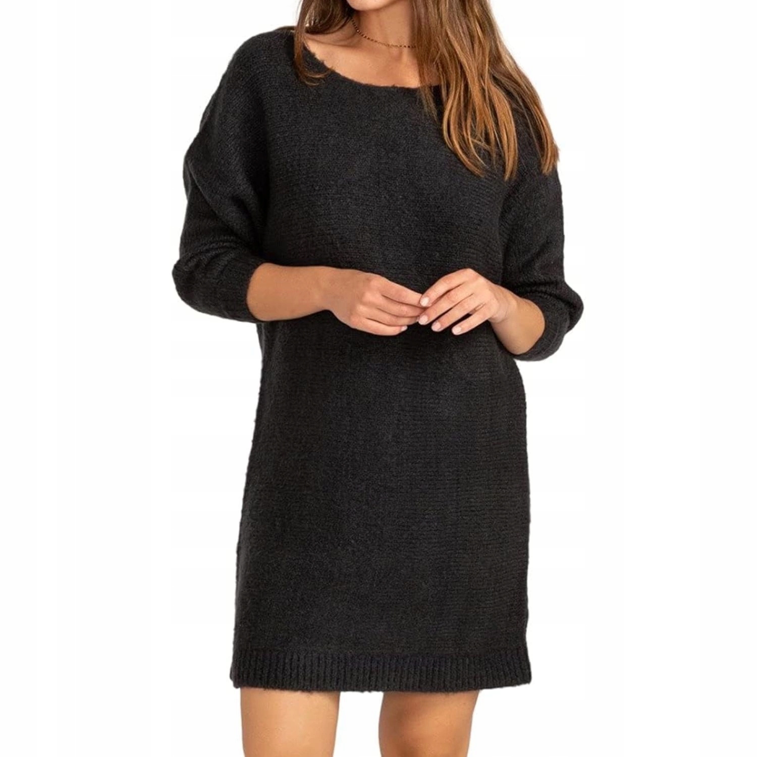 Šaty Billabong dámská pletená černá zimní teplá oversize vel. Xs/s