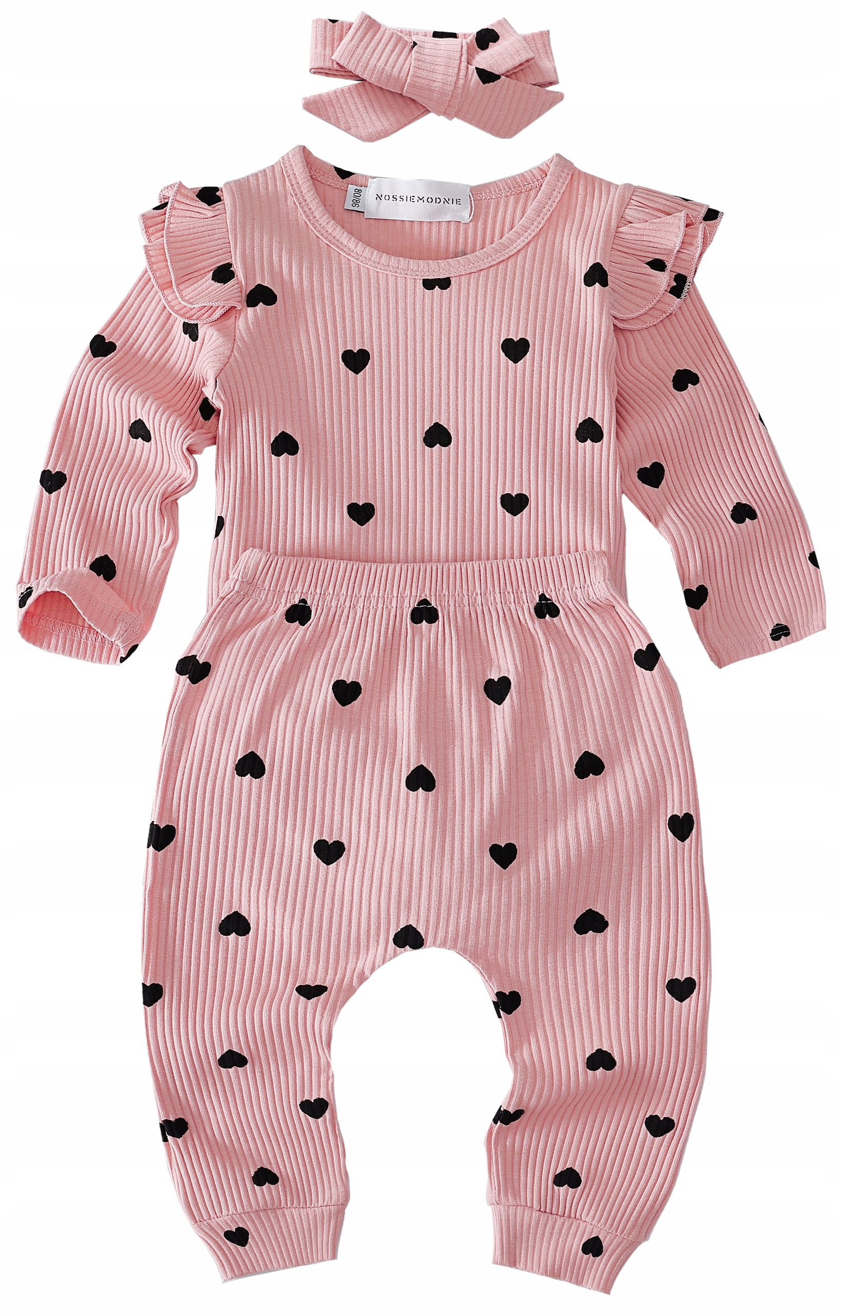 KOMPLET BODY W SERDUSZKA DLA DZIEWCZYNKI 86