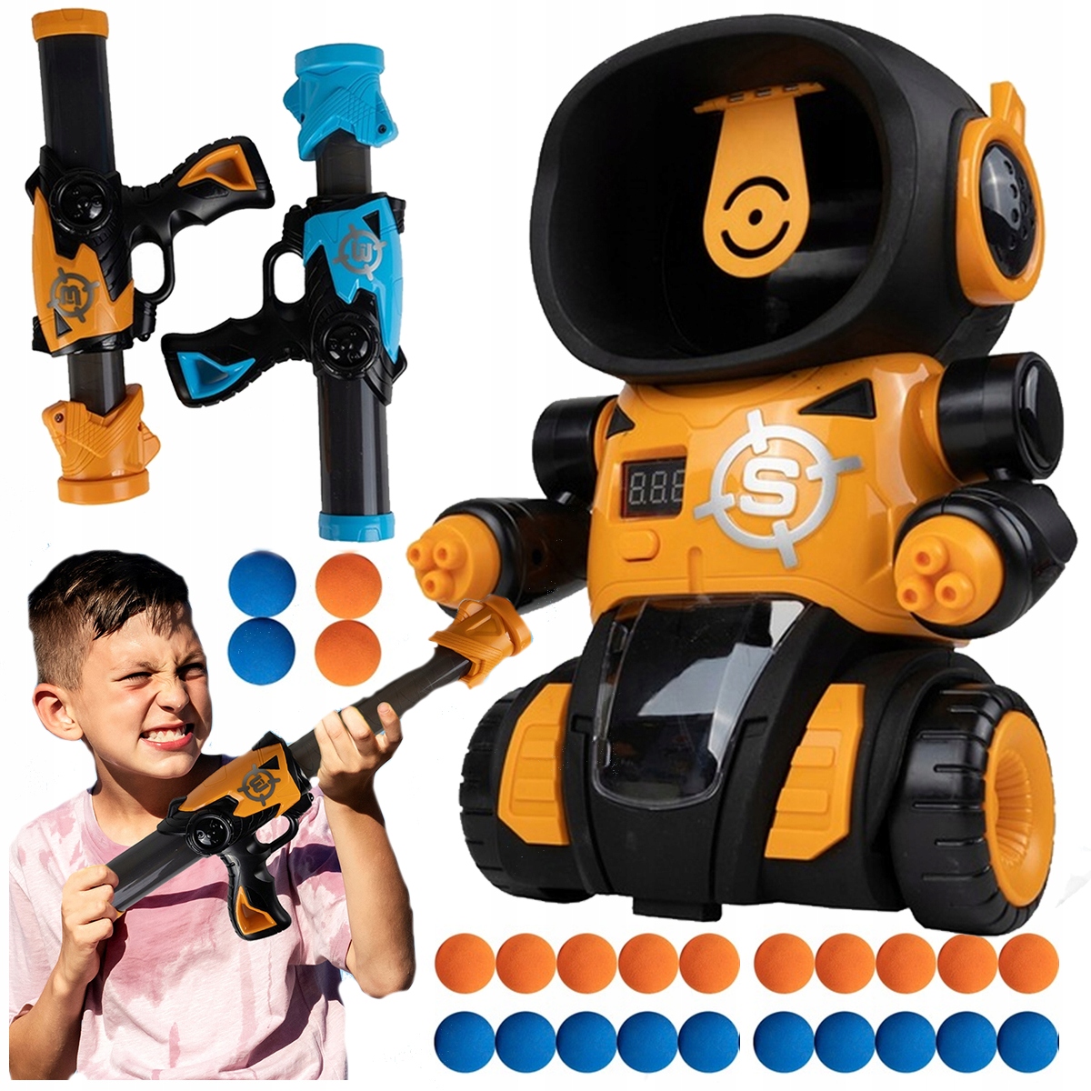 

Pistolet Karabin kulki Eva Robot Tarcza Cel