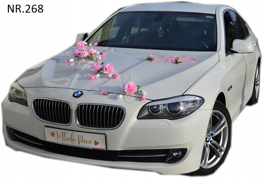 Dekorace na auto růžové 268 tabule