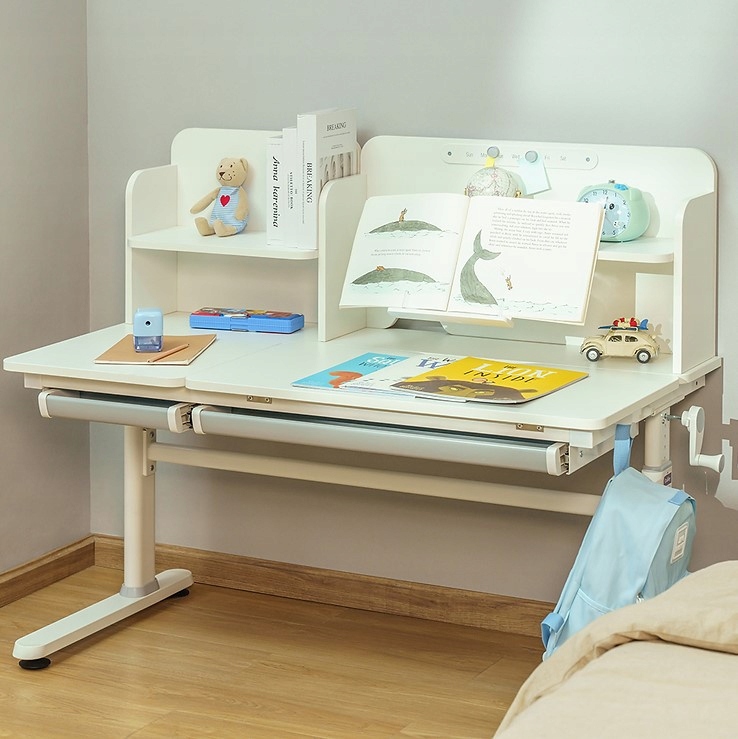 BIURKO REGULOWANE Z NADSTAWKĄ IRIS II GREY FunDesk Marka FunDesk