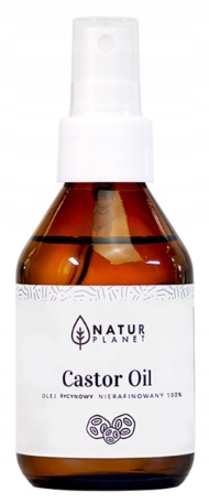 Olej RYCYNOWY 100ml twarz włosy brwi rzęsy 100% naturalny nierafinowany