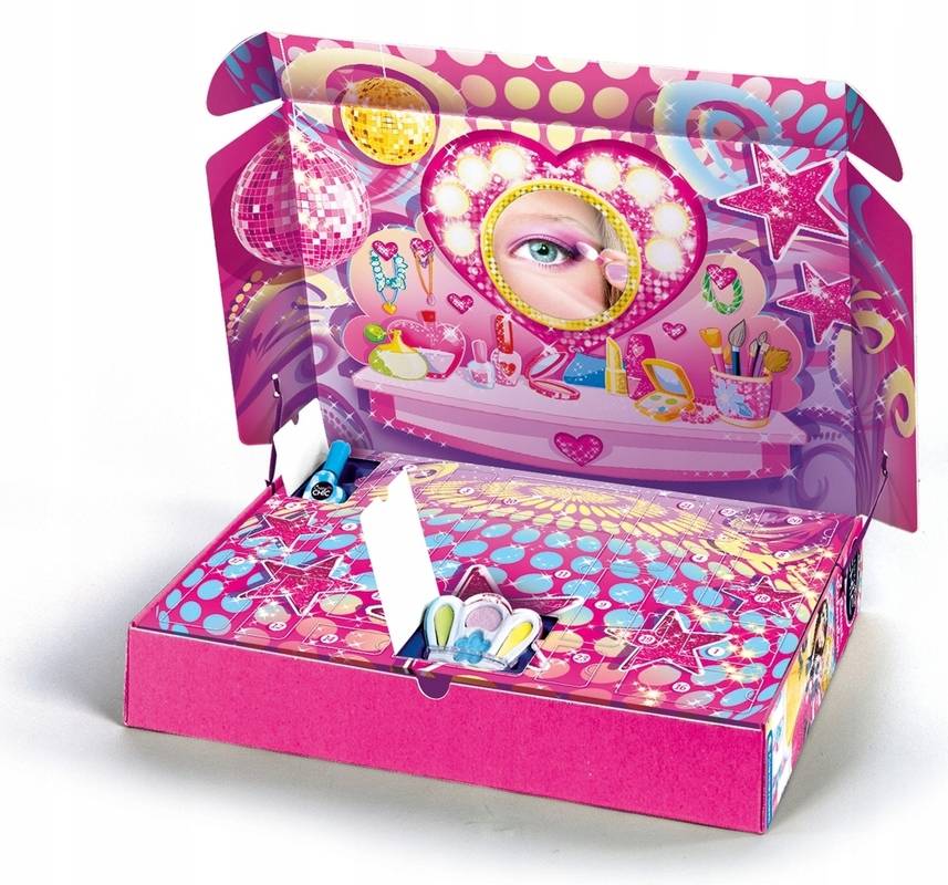 Advento kalendoriaus vaikų kosmetikos rinkinys „Crazy Chic“ 6+ Clementoni Vaikams nuo 6 metų