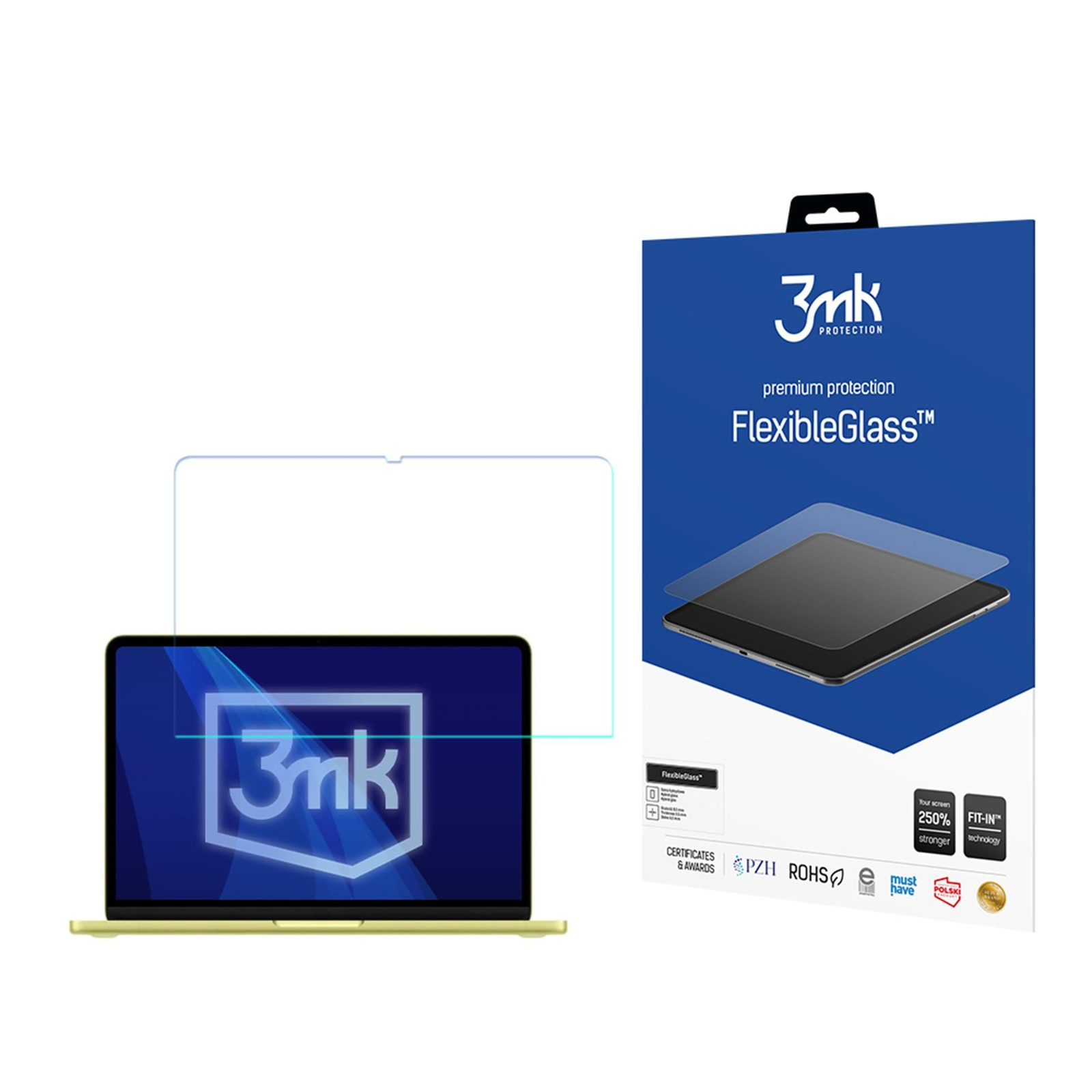 Szkło 3MK FlexibleGlass do MacBook Neo A18 Pro Hybrydowe 7H Szybka Ochronna