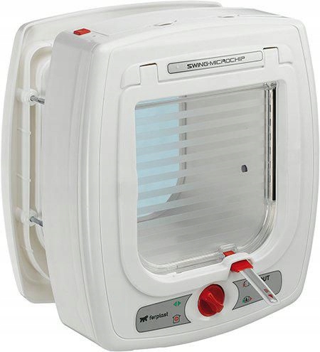 Ferplast Dvířka pro kočky s mikročipem Cat Flap Swing, 22,5 x 16,2 x 25,2 cm