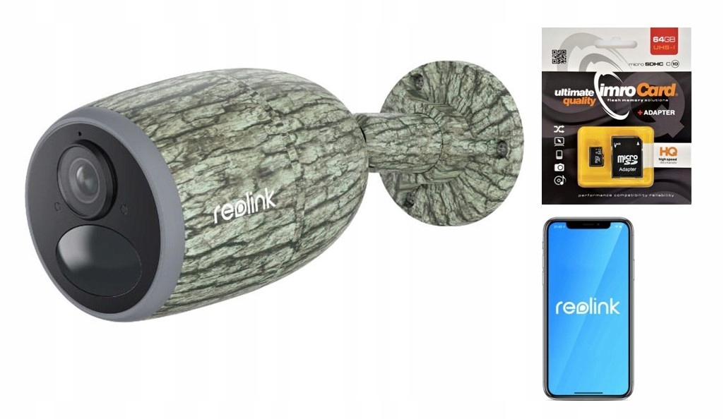Kamera Reolink Go G330 Camouflage, 4G Lte batéria 64GB karta