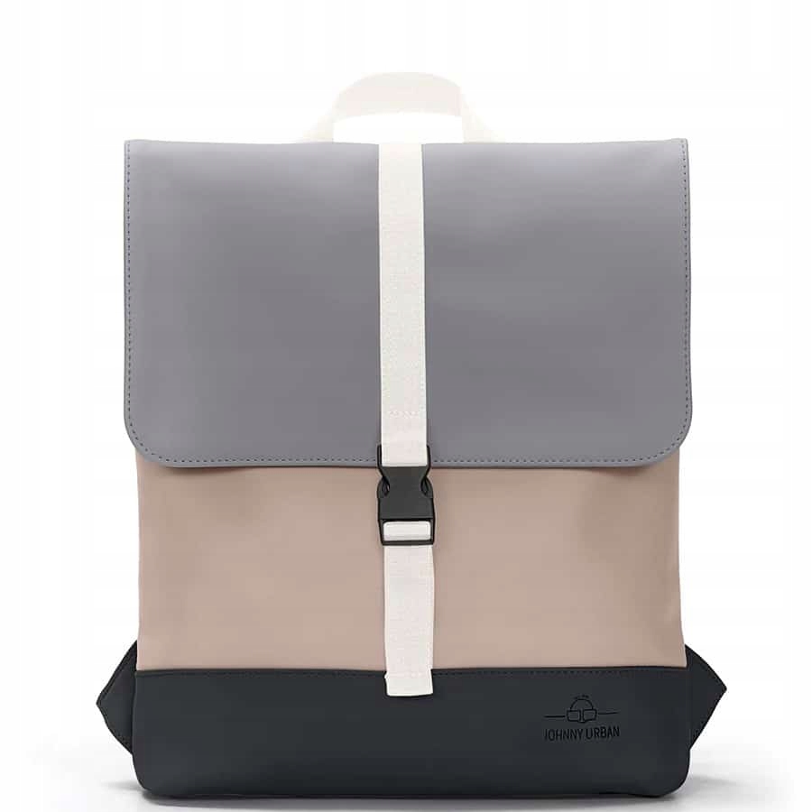 Minimalistický dámský batoh Ruby Johnny Urban Béžovo-šedá