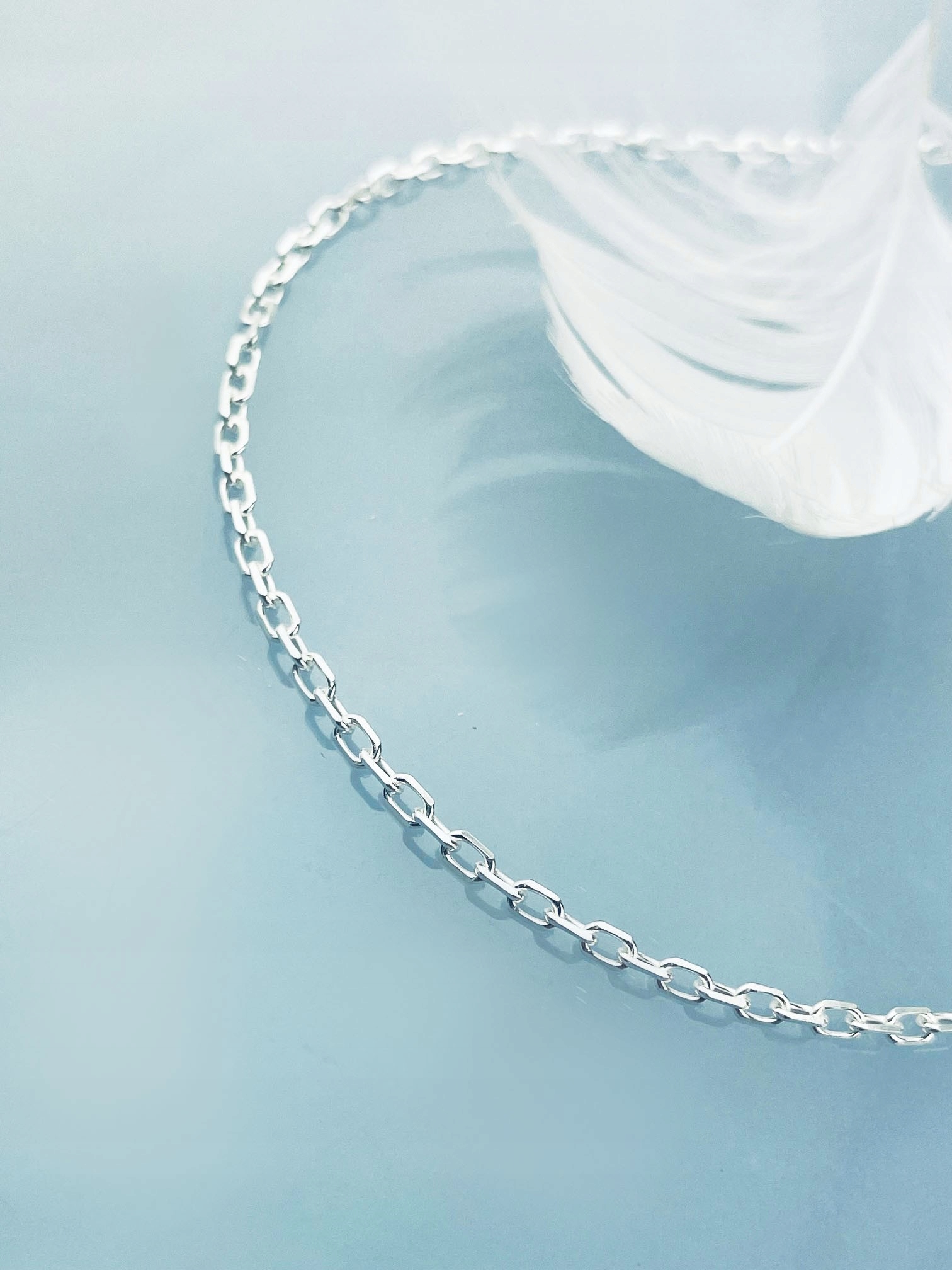 Stříbrný řetízek ankr rolo dlouhý