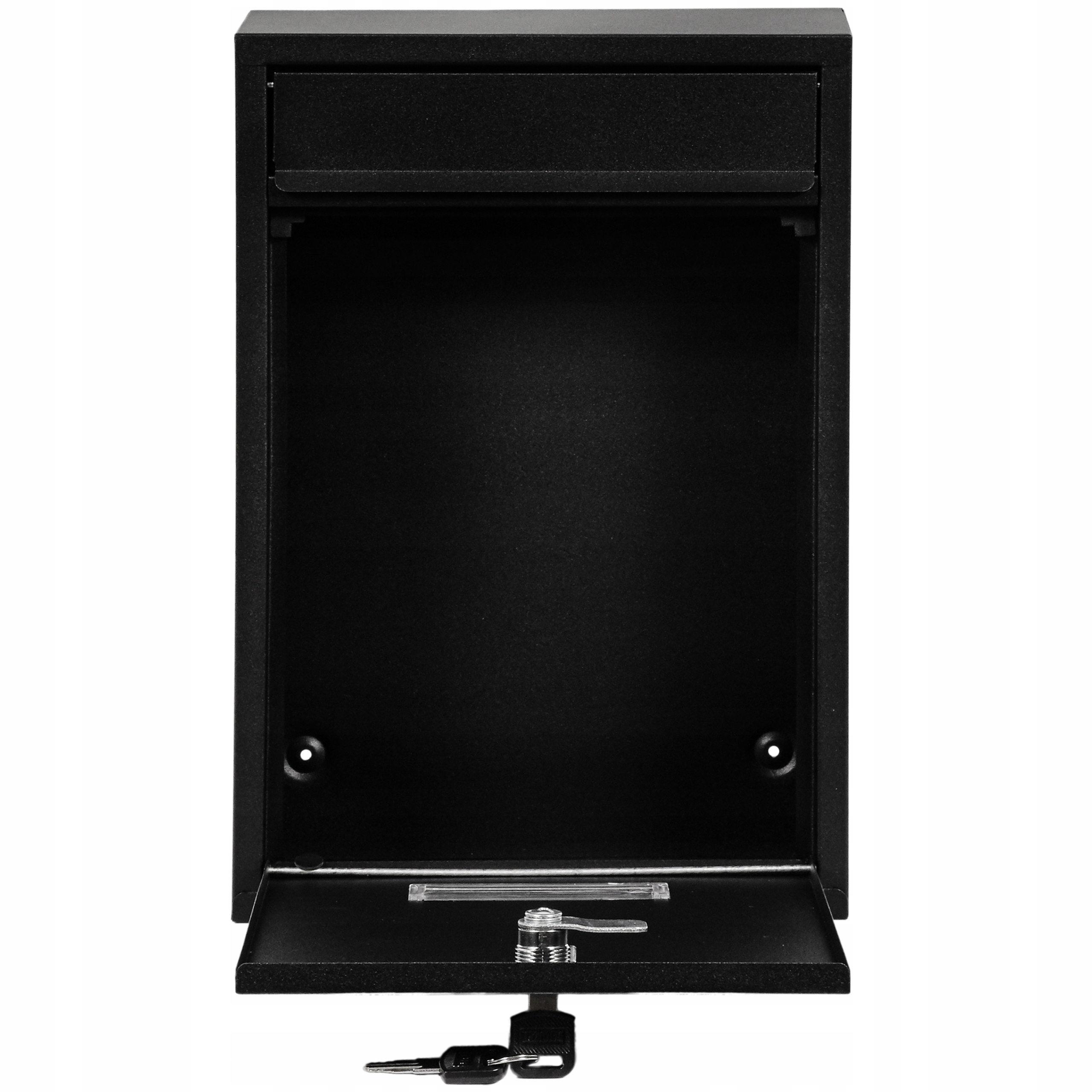 SKRZYNKA POCZTOWA CZARNA RIB + WZÓR NAPIS Kod producenta MA0007B