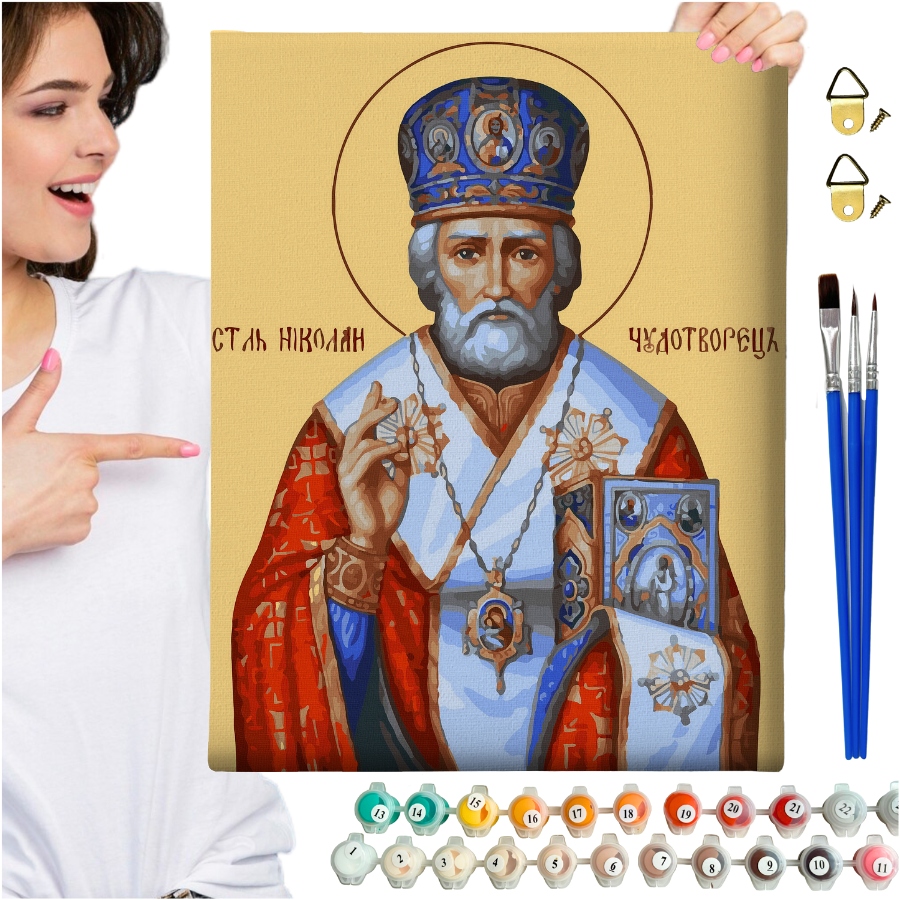 Obrázky pro malování podle čísel s Rámem Malování podle čísel Náboženství Oh Art