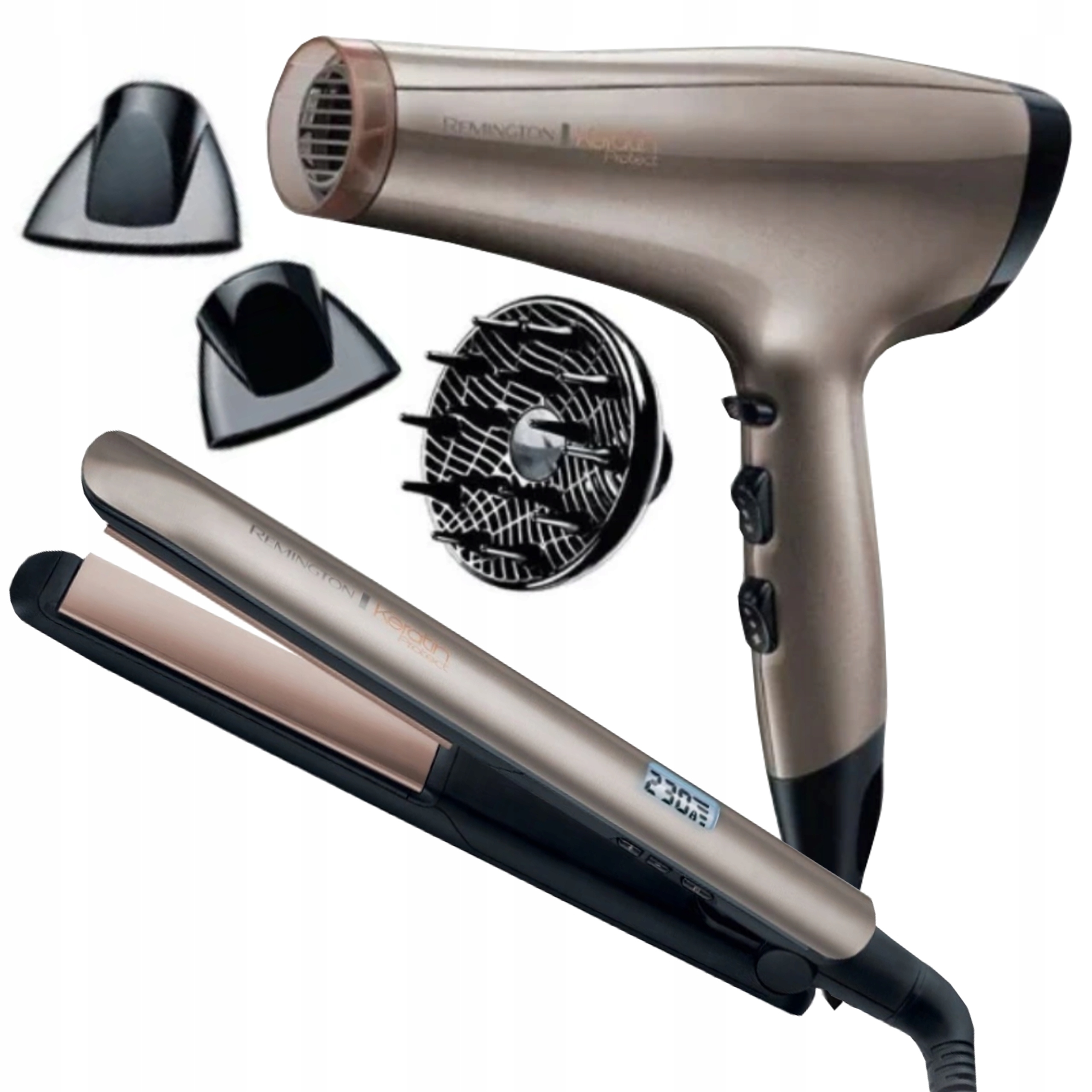 

Zestaw Remington Suszarka Prostownica Keratin