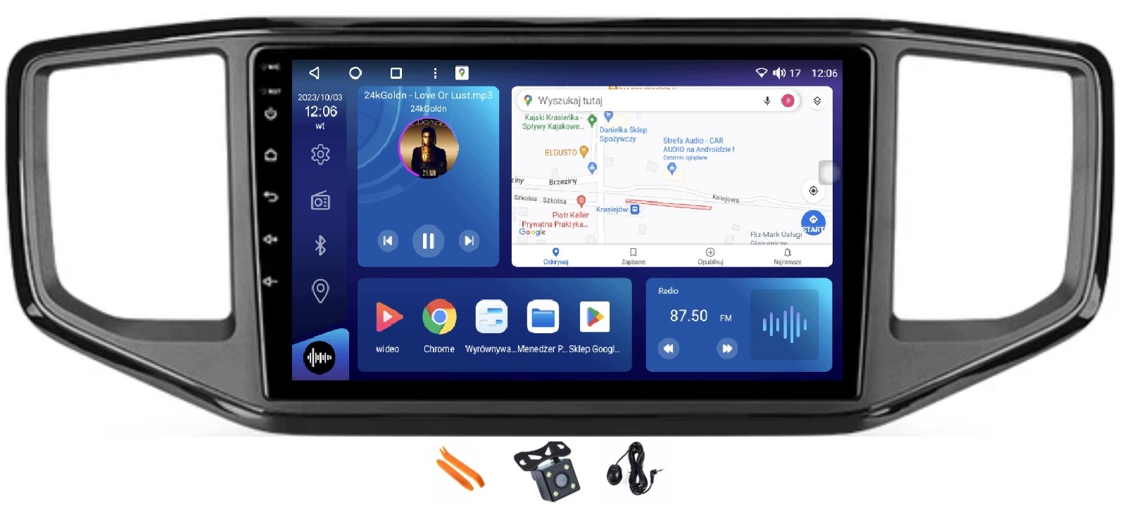 Radio Android Navigace Vw Amarok 1 16-20 12/256GB 2K Lte 4G CarPlay Gps