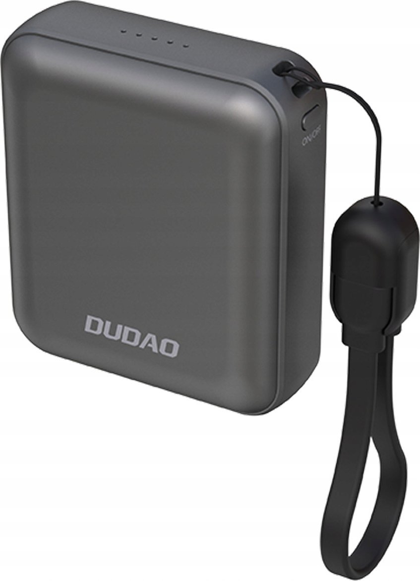 Powerbank Dudao K22+ 10000mAh 22.5W Usb-c z zawieszką kablem szary