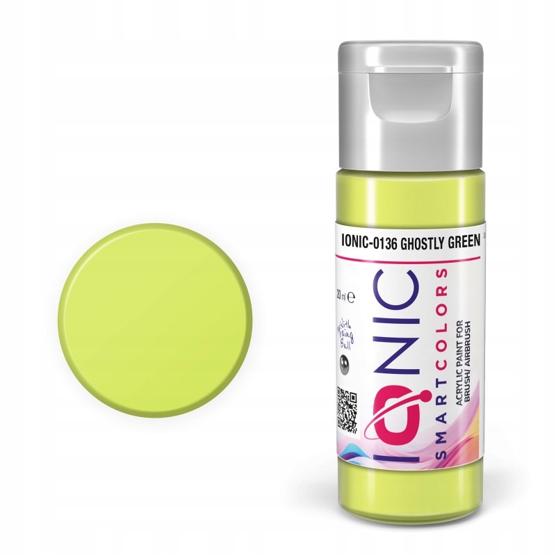 Ionic Smart Colors 0136 Ghostly Green 20 ml farba akrylowa do figurek