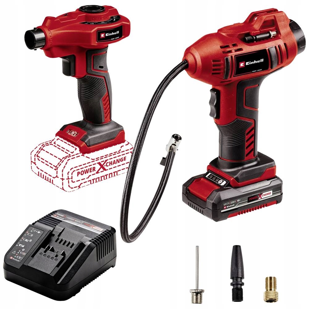 Einhell Kompresor Samochodowy Aku CE-CC18LI +pompka Aku CE-AP18LI+AKU 2.0AH