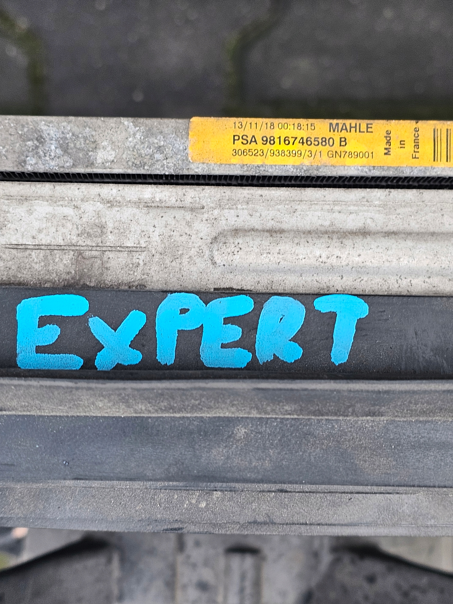 SCUDO JUMPY EXPERT III PROACE 1.5HDI KPL. chladič vody KLIMY ventilátor