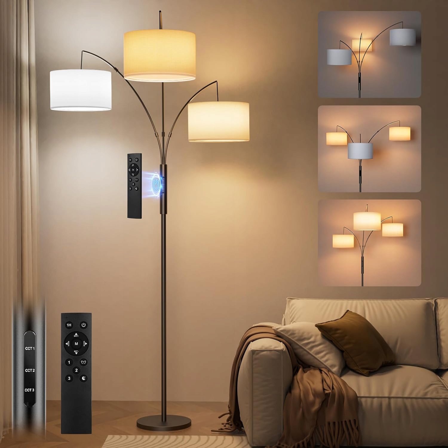 Podlahová lampa Sibrille 36W