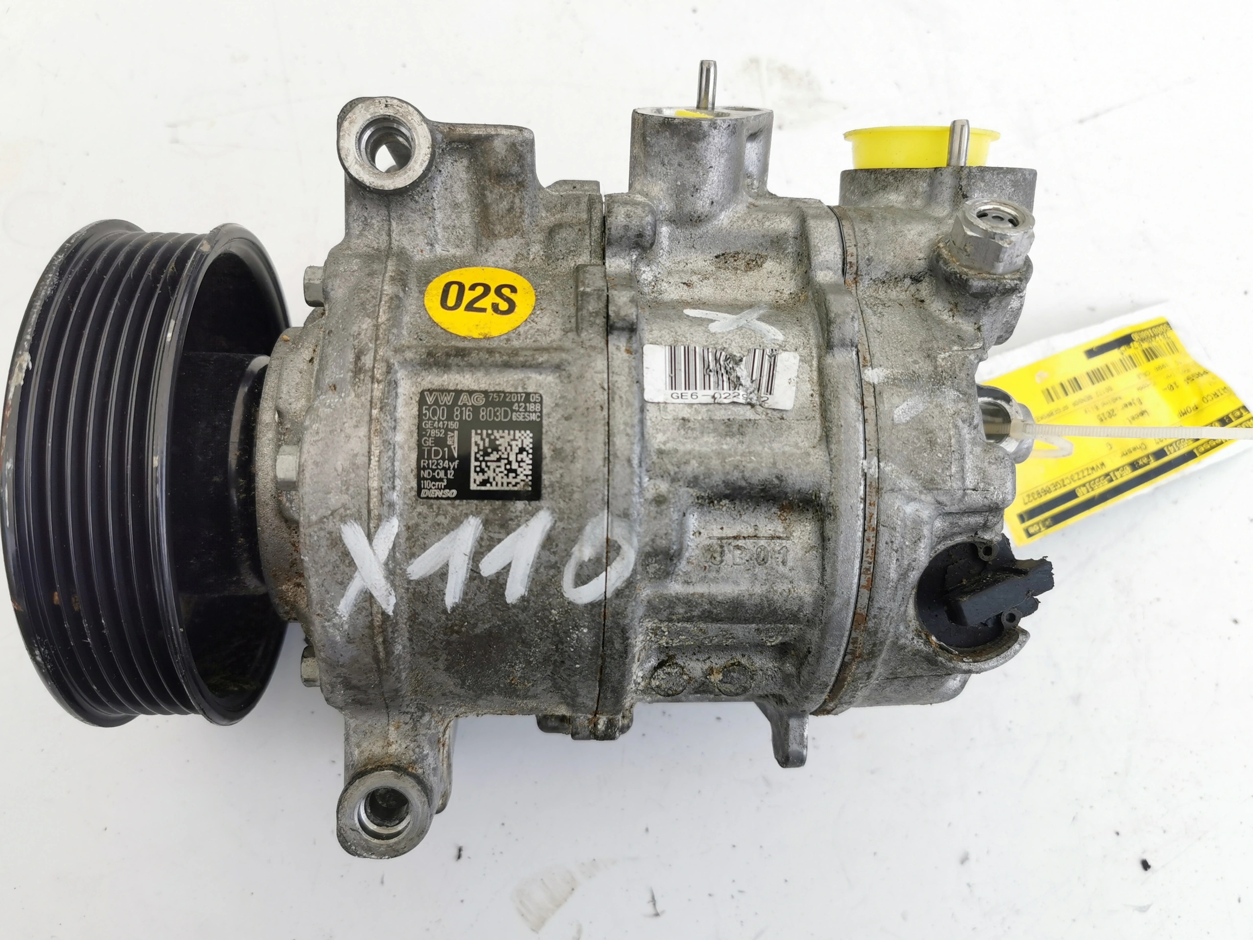 VW PASSAT 2.0TDI 5Q0816803D GE447150-7852 compressor;