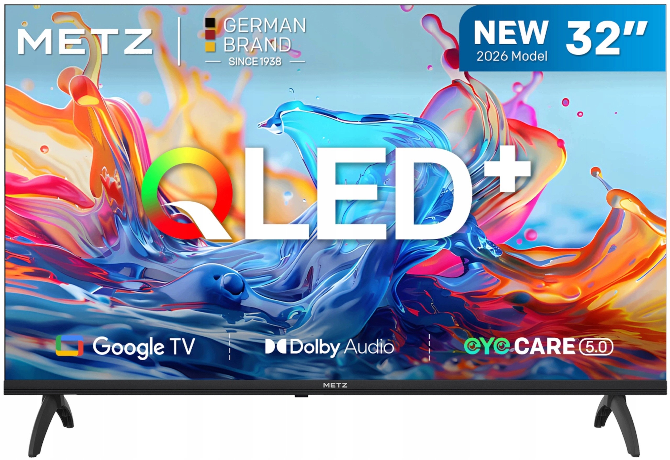 Telewizor Google Tv Qled 32" Metz Smart Tv DVBT2 Hdr Wifi Android Bluetooth