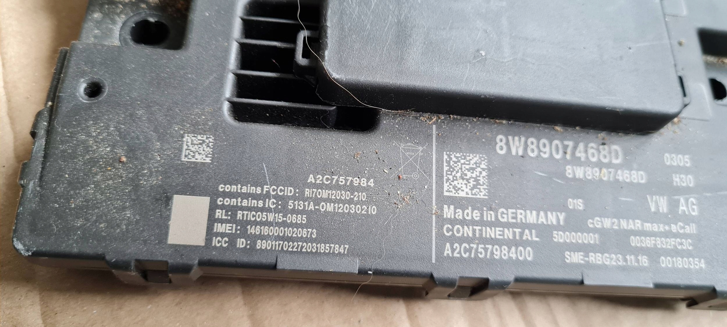 S4 B9 8W A4 Module INTERFACE DIAGNOSTYCZNY SIECI BUS 8W8907468D A5 8W S5