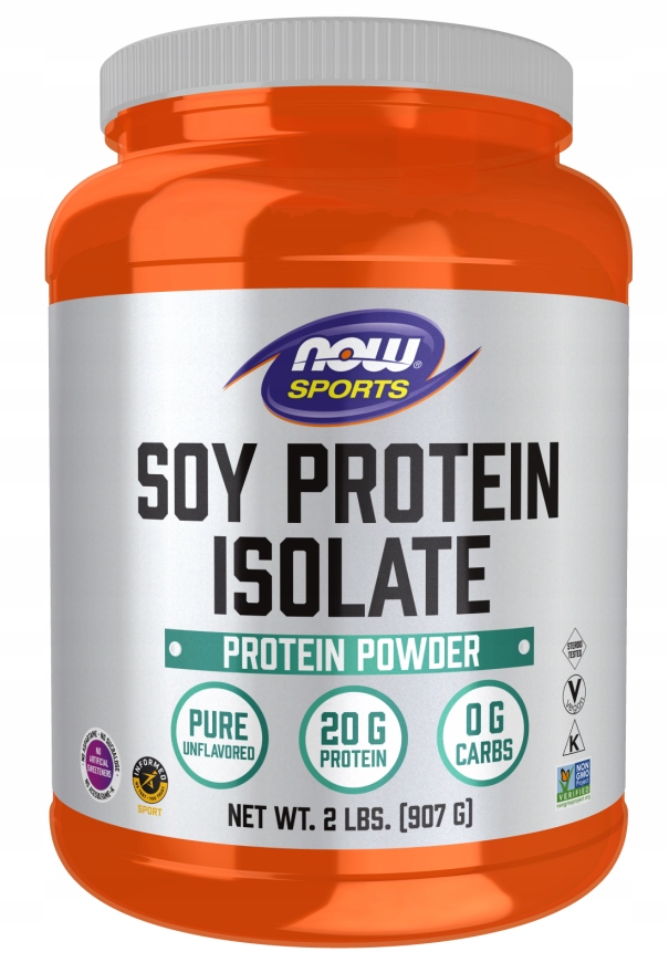 Now Foods Soy Protein Unflavored Izolat Białka Sojowego (smak naturalny)