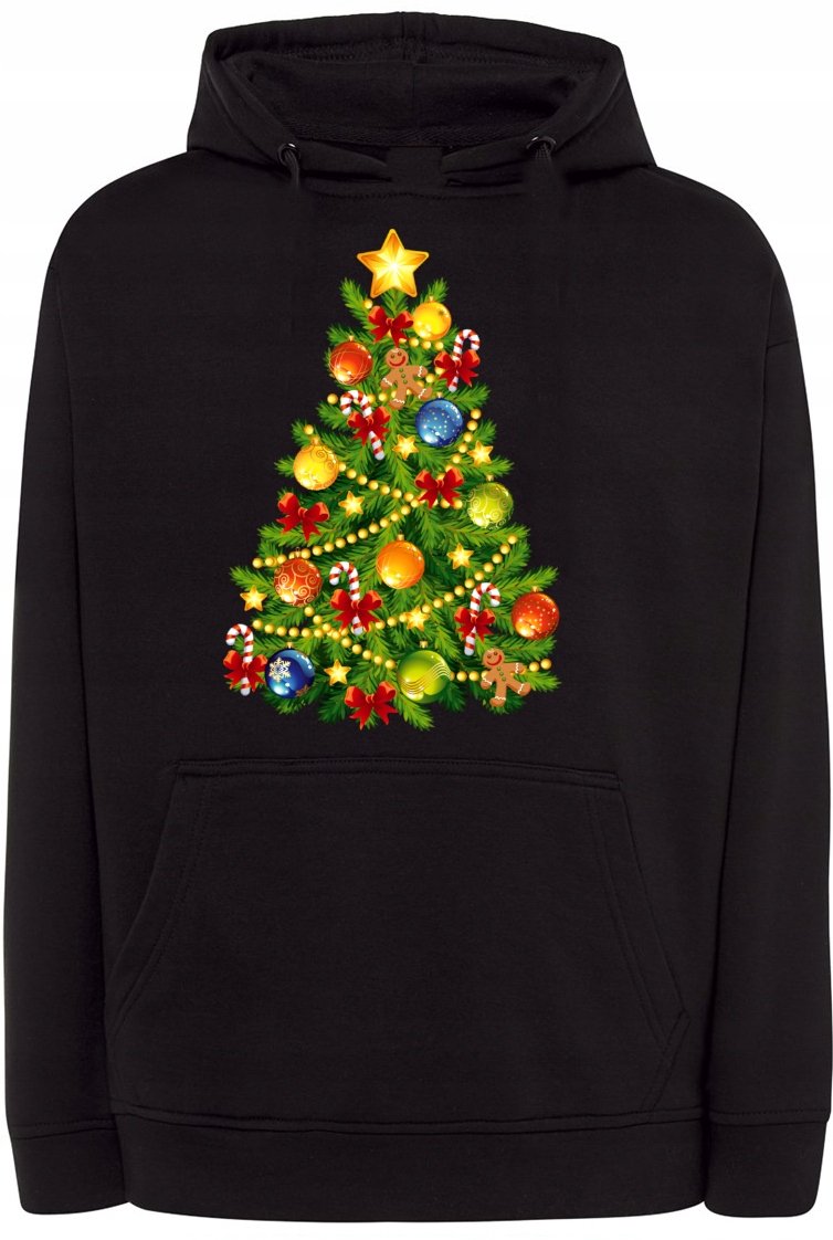Pánská mikina s potiskem Vánočního stromku, velikost M