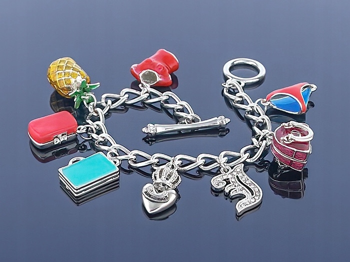 

Srebrna bransoletka Charms