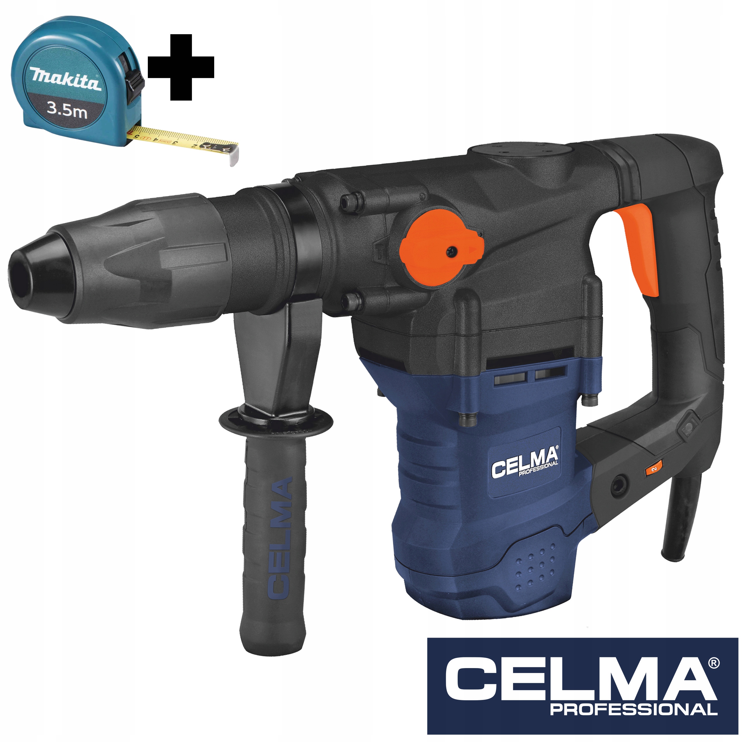 Vrtací Kladivo Celma Pro PRWg40GEO 1600W SDS-Max 10J+MĚR Makita 3,5 m