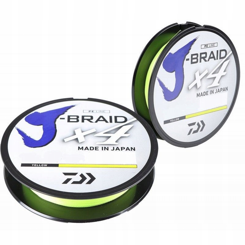 Plecionka Daiwa J-Braid X4 Yellow 0,21mm 135m 12,4kg