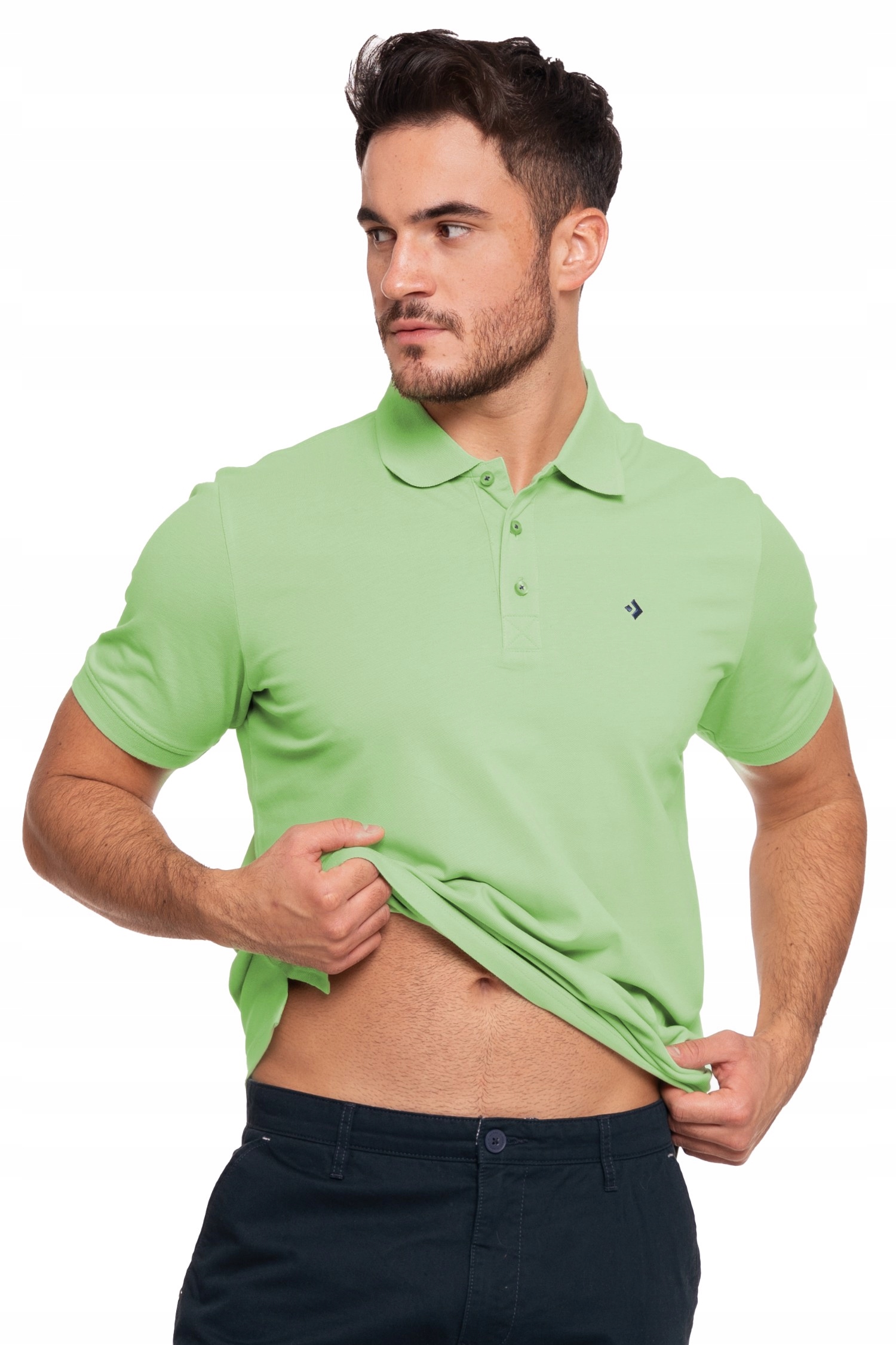 POLO KOSZULKA MĘSKA PREMIUM BAWEŁNIANA KLASYCZNA ELEGANCKA MORAJ 3XL Rękaw krótki rękaw