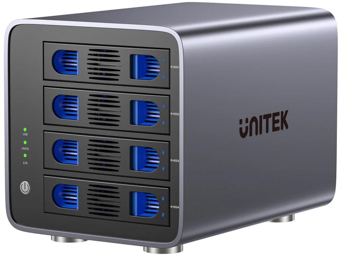 Unitek Pouzdro Raid pro disk Sata 2.5''/3.5'' 8 režimů 80TB Usb-c