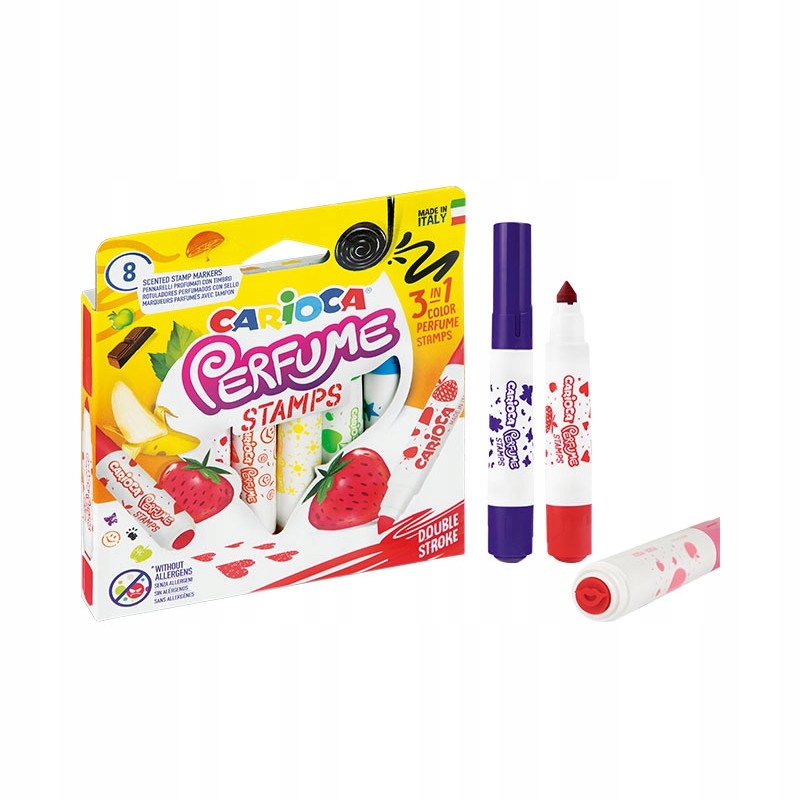PISAKI ZAPACHOWE STEMPLE 8 KOLORÓW CARIOCA