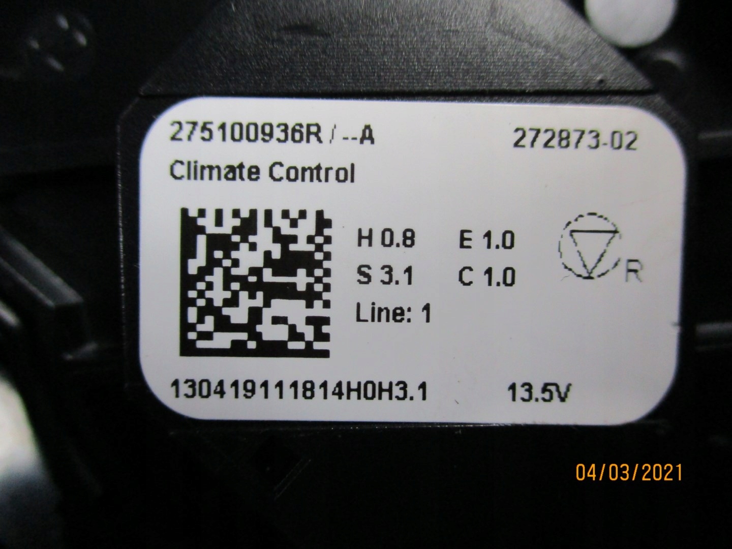 UNITE COMMANDE CLIMA KLIMATRONIK CLIO V 275100936R