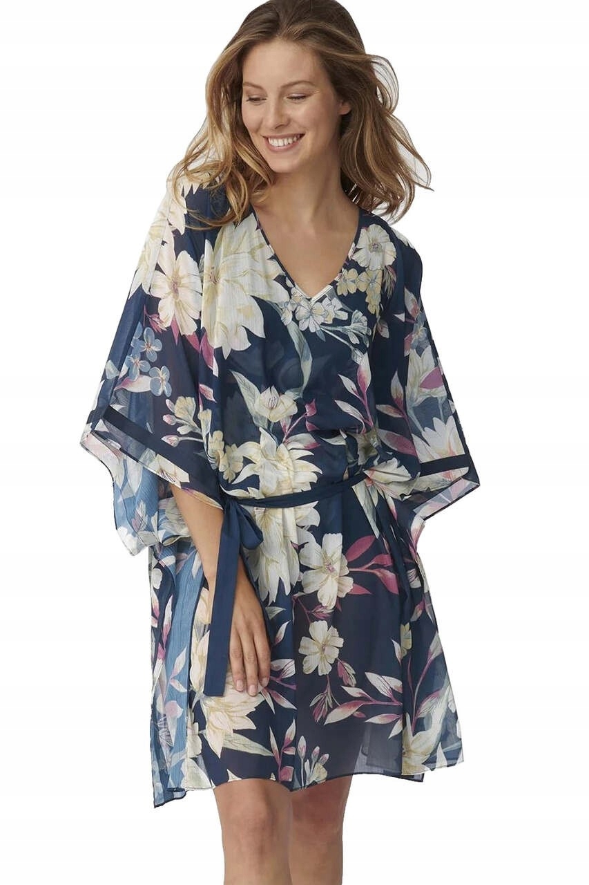 Triumph Botanical Leaf Kaftan Plážová tunika Prehoz veľ. ONE SIZE