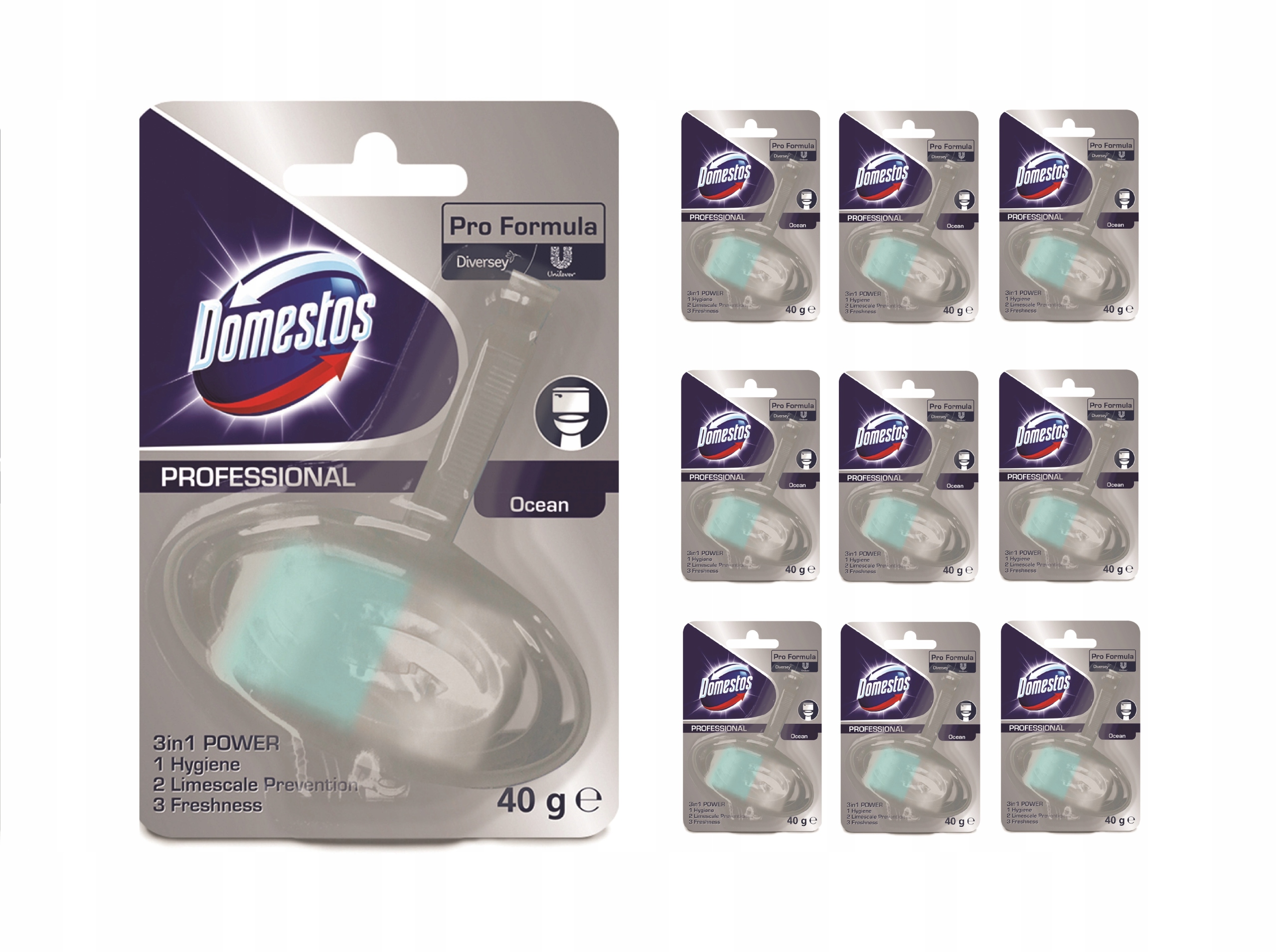 

Domestos Diversey Kostka do Wc Ocean 40g koszyk