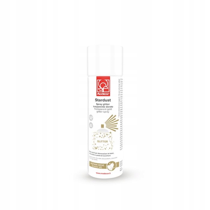 Jedlý brokát ve spreji 250 ml (zlatý) Modecor
