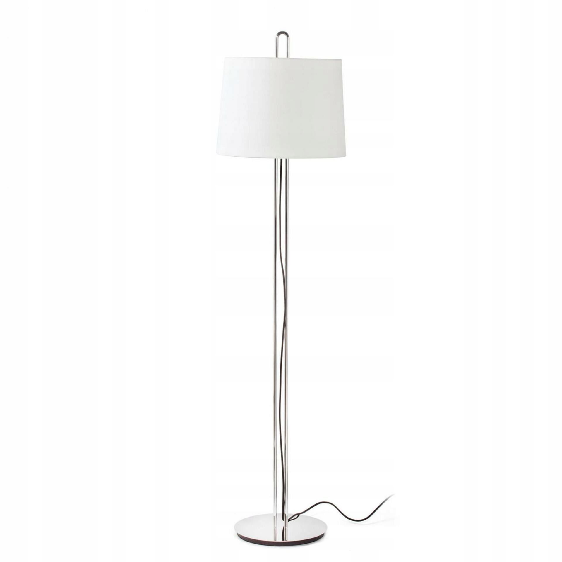 Stojacia lampa Faro Montreal chróm béžová, textilné tienidlo, 160 cm