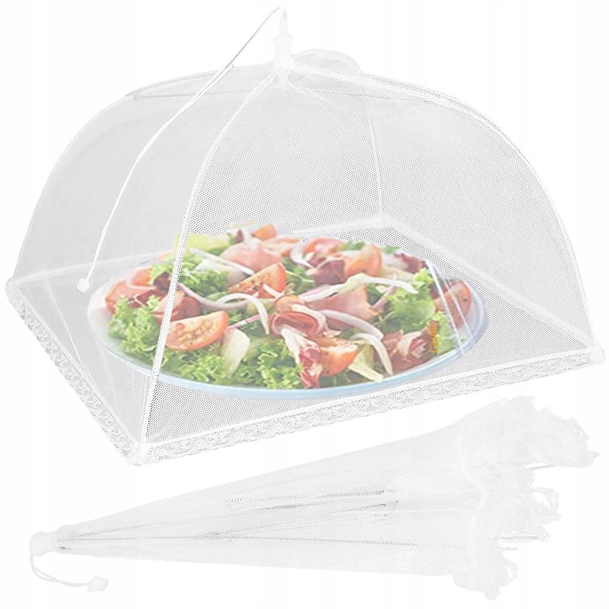 OSŁONA NA JEDZENIE OWOCE ŻYWNOŚĆ MOSKITIERA SIATKA KLOSZ PRZED OWADAMI GRIL Szerokość 33 cm