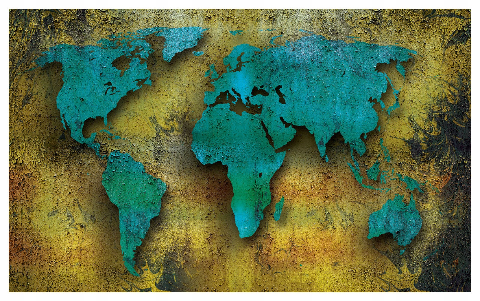 Fototapeta Mapa světa Vintage na zeď 368x254 vinylová lepidlo