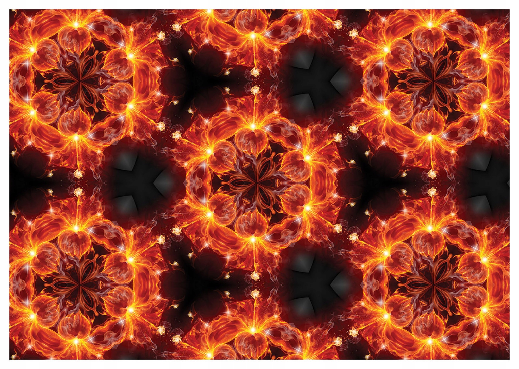 Fototapeta vlies Mandala Oheň Energia Abstrakcia Dizajn 368x254 lepidlo