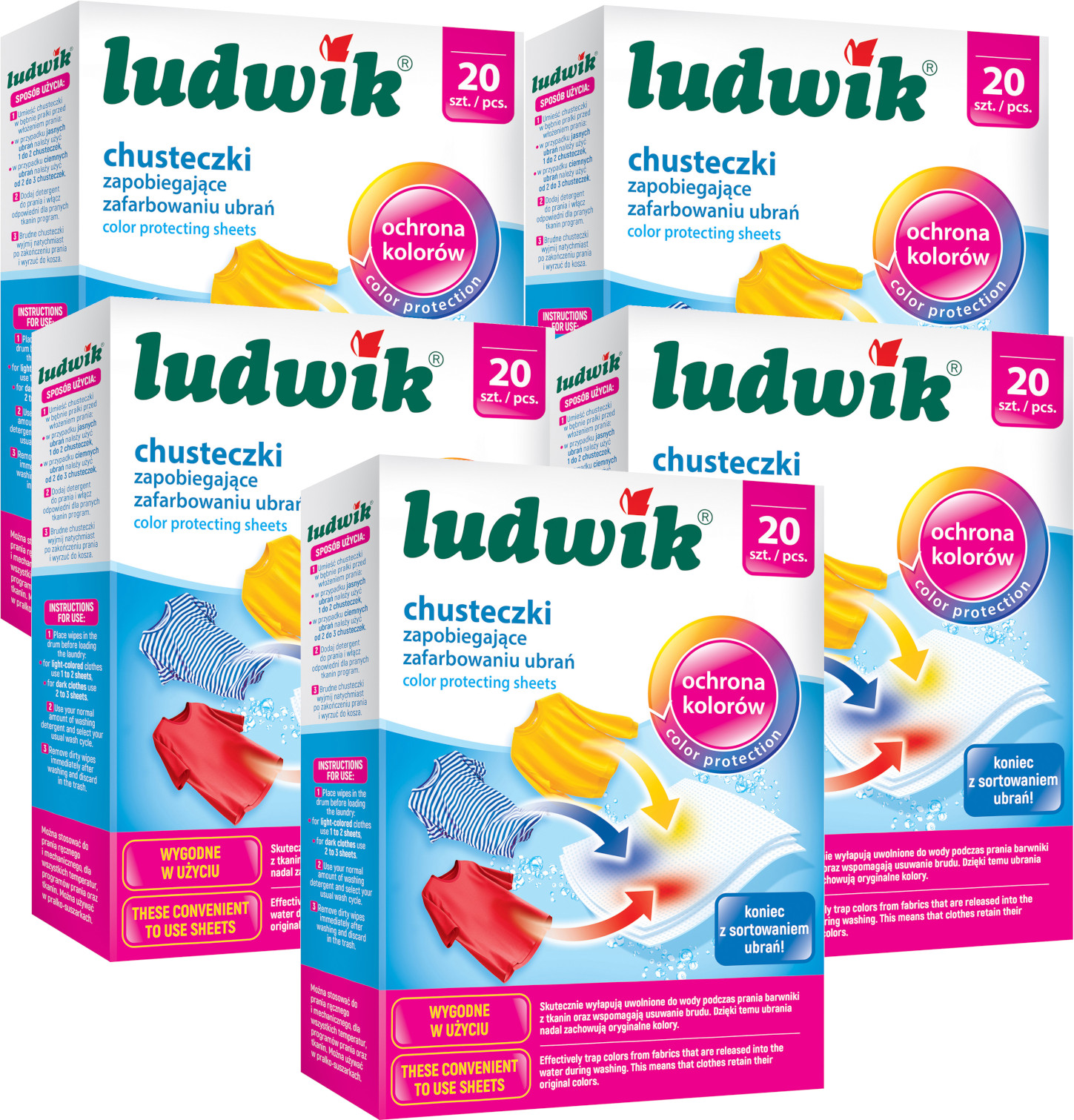 Levně Ludwik Prací ubrousky proti barvení 100