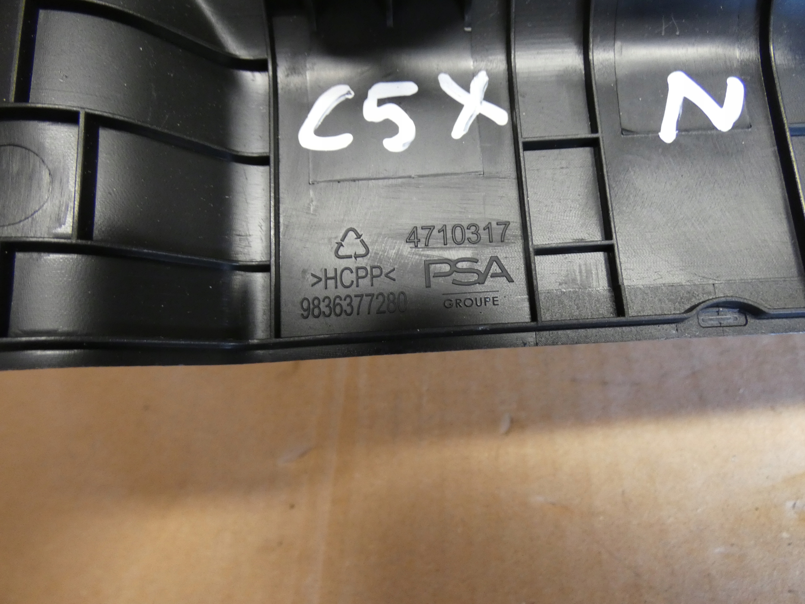 C5X CITROEN PLASTKI couverture 9836377280