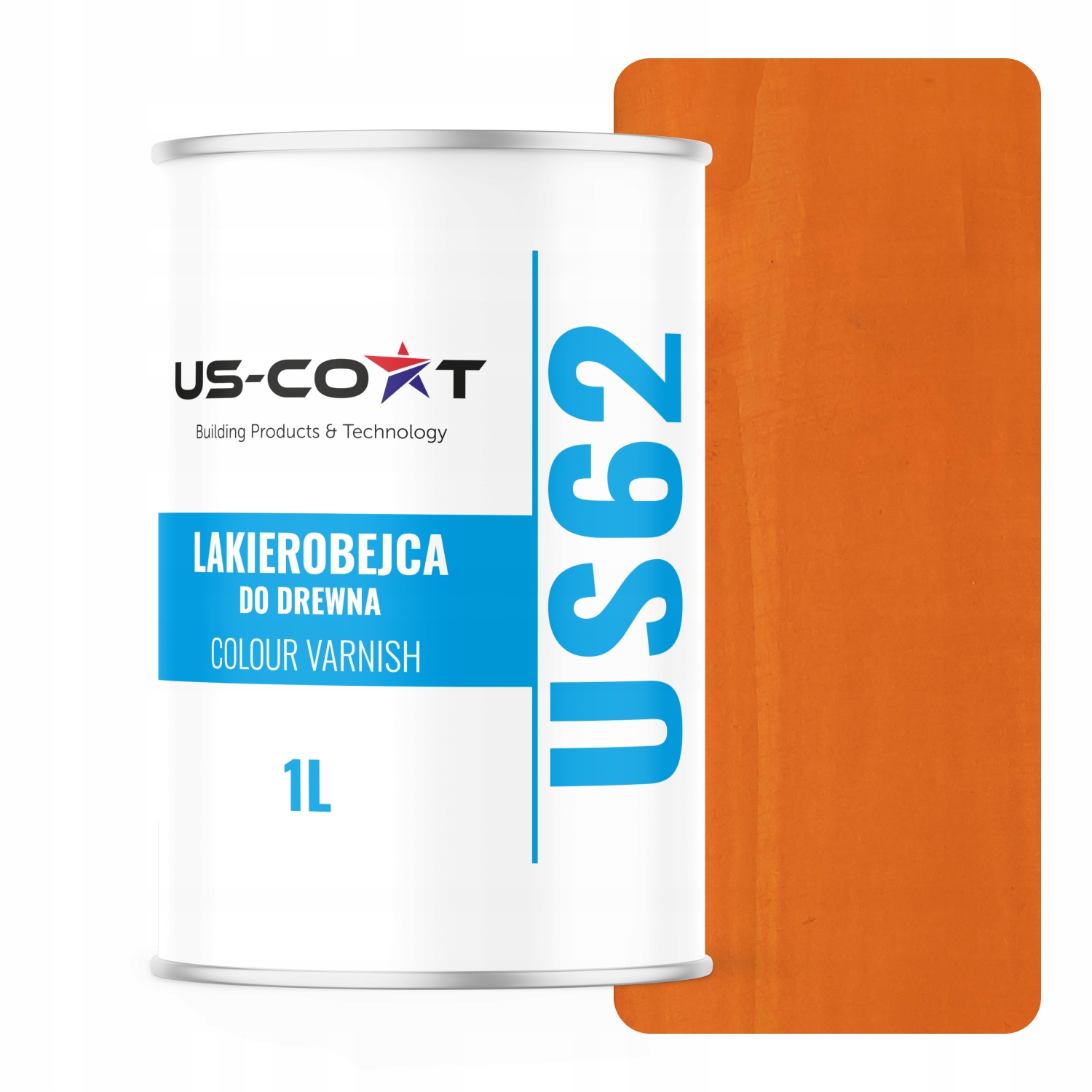 Lak na dřevo 3v1 Extra Lazura Oranžový Polomat 1L Ochranný Uv